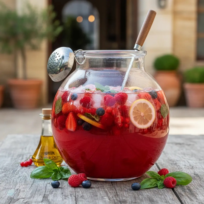Limonada de frutos rojos